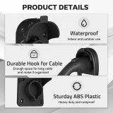 EV Charger Holder for SAE J1772, Wall-Mount Electric Vehicle Connector Nozzle Holster Dock EV Cable Organizer, EV Cable Holder and Electric Car Plug Nozzle Holster Dock for SAE J1772 Connector