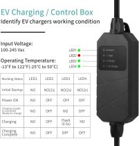 MAX GREEN Level 1&2 EV Charger,16 Amp 110-240V 25FT Portable EV Charger,NEMA 6-20 Plug with NEMA 5-15 Adapter for J1772 BEV/PHEV Home EV Charging Station （Black）