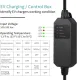 MAX GREEN Level 1&2 EV Charger,16 Amp 110-240V 25FT Portable EV Charger,NEMA 6-20 Plug with NEMA 5-15 Adapter for J1772 BEV/PHEV Home EV Charging Station （Black）