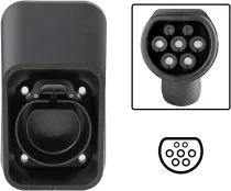 Electric Vehicle Charging Stations EV Charger Cable Holder for 62196-2 Connector Socket Plug Mount AC Dummy Station Level 2 Waterproof Electric Vehicle Charging Cable Compatible