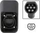 Electric Vehicle Charging Stations EV Charger Cable Holder for 62196-2 Connector Socket Plug Mount AC Dummy Station Level 2 Waterproof Electric Vehicle Charging Cable Compatible