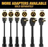 NEMA 14-30 Adapter, 24A/240V, Compatible with DEWALT 32 Amp Portable EV Charger, High Power Connector, Easy to Connect, No Tools Required