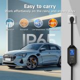 2024 Level 2 EV Charger[32Amp 7.2kW 110V-240V], 25FT Electric Vehicle Charger WiFi Enabled, Portable Electric Vehicle Charging Stations with NEMA 14-50 Plug & 5-15 Adapter