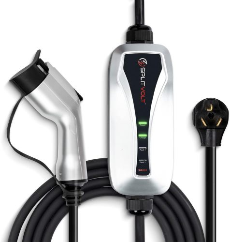 NEMA 10-30 Level 2 Portable EV Charger 24 Amp, 220-240 Volt, 26ft Cable, Electric Vehicle Charger Plug-in EV Charging Station, J1772 Plug Fastest 30 Amp Circuit NEC-Safe Charging