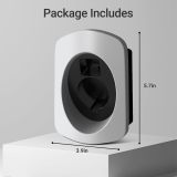 Tera EV Charger Holder for SAE J1772 Charger Heavy Duty Material Electric Car Wall Mount Connector Charging Cable Organizer Electric Vehicle Charging Station Car Accessories C01 Silver