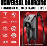 Zeus Level 2 EV Charger - Electric Vehicle Charging Equipment Compatible w/All EV Models - Fast J1772 EVSE Level 2 Charger 48 Amp - Hardwired 240V EV Home Charger - IP65 Water & Dust Resistant