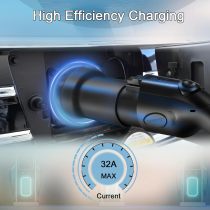 EV Charger Connector Type 1 to Type 2 Adapter Electric Vehicle Charging Adapter SAE j1772 to IEC62196 EV Charging Adapter