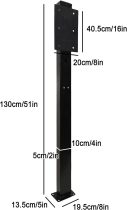 Electric Vehicle Charger Pedestal Stand, EV Charger Pedestal Outdoor, EV Charger Stand Holder, Electric Vehicle Charging Stations, for Tesla Charging Station New Energy Vehicle(130cm/51in)