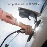 Lectron Bundle - V-Box 48 Amp Electric Vehicle Charging Station & Black Tesla to J1772 Charging Adapter, Max 48 Amp & 250V