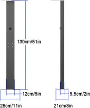 Ev Wall Connector Pedestal, Outdoor EV Charging Stand, Sunshade and Rain Cover, Electric Vehicle Charging Station Floor Stand, Mounted EV Charging Station Pedestal
