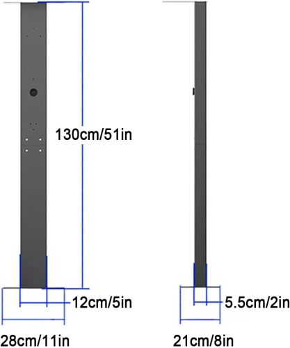 Ev Wall Connector Pedestal, Outdoor EV Charging Stand, Sunshade and Rain Cover, Electric Vehicle Charging Station Floor Stand, Mounted EV Charging Station Pedestal
