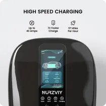 Level 2 EV Charger for Home 40 Amp Plug-in Electric Vehicle Charging Station with App Control, NEMA 14-50 EVSE, Smart Plug and Play