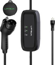 Portable EV Charger Level 1, 15Amp 110V, Electric Vehicle Charger with 21Ft Cable,NEMA 5-15P for Plug-in Home EV Charging Station,Compatible with SAE J1772 EVs and Tesla(Adapter Required)
