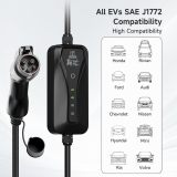 2024 Level 2 EV Charger[32A 7.2kW 110V-240V], Portable EV Charger Level 2 with NEMA 14-50P&5-15 Adapter, 32A/16A/13A/10A/8A Adjustable & Delay Charge 1-15H Electric Vehicle Charging Stations