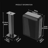 Ev Charger Lock Box, Ev Charger Cable Lock Box with Key, for Most EV Charger Accessories, for Electric Vehicle Charging Stations, Indoor Outdoor Rainproof, Theftproof, Size: 19.6x9.8x27.5 inch