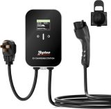 EV Charger 2 Level Electric Vehicle Charging Station,Works with J1772 EV and Hybrid Vehicles,4 Adjustable Current Levels,32Amp,240V,16.4ft Extension Cord
