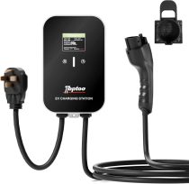 EV Charger 2 Level Electric Vehicle Charging Station,Works with J1772 EV and Hybrid Vehicles,4 Adjustable Current Levels,32Amp,240V,16.4ft Extension Cord