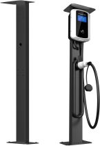 Ev Wall Connector Pedestal, EV Charging Pedestal, Electric Vehicle Charging Station Floor Stand, Mounted EV Charging Station Pedestal