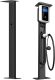 Ev Wall Connector Pedestal, EV Charging Pedestal, Electric Vehicle Charging Station Floor Stand, Mounted EV Charging Station Pedestal