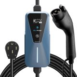 Blue Pulse Super 40A (9.6kW) - Level 2 Plug and Play Fast Portable Charging Station for Electric Vehicle with 16.5ft Cable for NEMA 14-50P