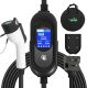 EV Charger Level 1 & 2 16 Amp EV Charging Station Includes NEMA5-15P & 6-20 Plug, Compatible with J1772 Electric Cars Household Travel Travel Portable Charger