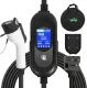EV Charger Level 1 & 2 16 Amp EV Charging Station Includes NEMA5-15P & 6-20 Plug, Compatible with J1772 Electric Cars Household Travel Travel Portable Charger