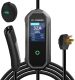 32Amp Level 2 Tesla Electric Vehicle Charger,110-250V Electric Car Charger, NACS EV Charger NEMA 14-50 Plug,18.5ft Extension Cord,EV Charger for Tesla Models 3/Y/S/