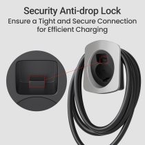 Tera EV Charger Holder for SAE J1772 Charger Heavy Duty Material Electric Car Wall Mount Connector Charging Cable Organizer Electric Vehicle Charging Station Car Accessories C01 Silver