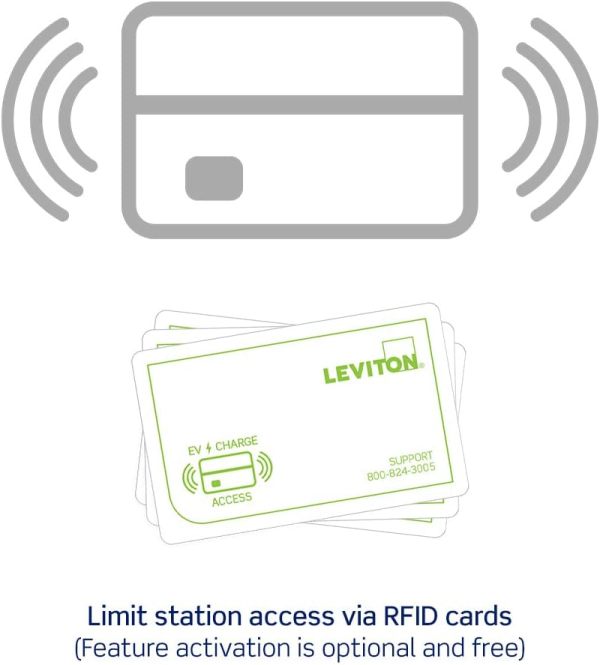 Leviton ERFID Additional Charging Station Access Control (RFID) Card