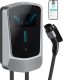 Level 2 EV Charger 48 Amp: 240V Electric Vehicle Charging Stations - 25ft Cable J1772 car Connector - Enabled Electric Car Charger Outdoor&Indoor - With Smart Display WiFi 5-15P to14-50R adapter cable