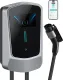 Level 2 EV Charger 48 Amp: 240V Electric Vehicle Charging Stations - 25ft Cable J1772 car Connector - Enabled Electric Car Charger Outdoor&Indoor - With Smart Display WiFi 5-15P to14-50R adapter cable