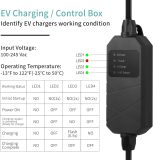 MAX GREEN Portable Level 1/2 EV Charger, 16 Amp 110-240V, 25FT Cable with NEMA 6-20 Plug & NEMA 5-15 Adapter for J1772 BEV/PHEV Home Electric Vehicle Charging Stations