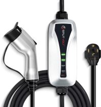 NEMA 14-30 Level 2 Portable EV Charger 24 Amp, 220-240 Volt, 26ft Cable, Electric Vehicle Charger Plug-in EV Charging Station with, J1772 Plug, Fastest 30 Amp Circuit NEC-Safe Charging