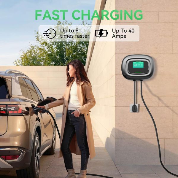 Flex Level 2 EV Charger,Home Electric Vehicle Charger,NEMA 14-50 Cable Indoor/Outdoor Car Charging Station with All EV Models,Plug and Play