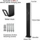 Outdoor EV Charging Stand, Pedestal Mounted EV Charging Station, Electric Vehicle Pile, Universal Wall Charger Holder, Floor Mounted, All Weather(Black)