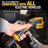 DEWALT Level 1 & 2 Portable Electric Vehicle (EV) Charger, 16 Amps, 120-240V, CSA Certified Indoor/Outdoor, NEMA 6-20 with 5-15 Adapter Included, 25 ft. Cable, 2024 Model