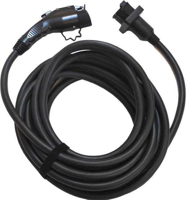 40 FT Long 40AMP Rated (220V-240V) EV Charging Extension Cable for Electric Vehicle Charging Stations Compatible with All J1772 Plug