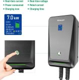 32A 7.68KW EV Charger Level 2,240V 20ft Charging Cable Electric Vehicle Charging Station with NEMA 14-50 for Electric and Hybrid Vehicles