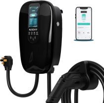 Level 2 EV Charger for Home 40 Amp Plug-in Electric Vehicle Charging Station with App Control, NEMA 14-50 EVSE, Smart Plug and Play
