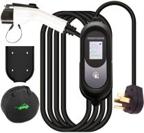 Level 2 EV Charger (50 Amp, 240V, NEMA 14-50P) with 25FT Cord, Adjustable Portable Electric Vehicle Charging Station for SAE J1772 Cars, Fast and Convenient for Indoor/Outdoor, UL Certified