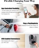 Level 2 EV Charger 48 Amp - 4.3inch Smart Display, RFID Card, 25ft Cable, Outdoor/Indoor, Hardwired EV Charger Level 2, WiFi Enabled Electric Car Charger, 240V Electric Vehicle Charging Stations