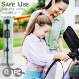 Level 2 EV Charger, 40 Amp Smart WiFi, 2 in 1 Wall Mount & Portable EV Charger,110-240V, NEMA 14-50 Plug, 23-Foot Cable, Electric Vehicle Car Charging Stations