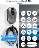 Level 2 EV Charger 48 Amp - 4.3inch Smart Display, RFID Card, 25ft Cable, Outdoor/Indoor, Hardwired EV Charger Level 2, WiFi Enabled Electric Car Charger, 240V Electric Vehicle Charging Stations