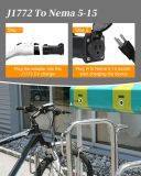 J1772 to Nema 5-15 Adapter, Portable EV Station Charging Adapter, EV Adapter Plug for E-Bike/Electric Skateboards/Mobility Scooter