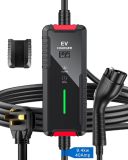 Level 1 & 2 Portable EV Charger 40Amp 240V 9.6KW 25 FT Electric Vehicle Charging Stations with NEMA 14-50, Scheduled Charging Adjustable Current Smart WiFi APP Electric Car Charger for SAE J1772