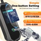 32Amp Level 2 Tesla Electric Vehicle Charger,110-250V Electric Car Charger, NACS EV Charger NEMA 14-50 Plug,18.5ft Extension Cord,EV Charger for Tesla Models 3/Y/S/