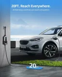 G1 Level 2 EV Charger(40Amp, 240V, NEMA 14-50P), Portable Electric Car Charger Adjustable Current/Timing Delay, 20FT Cable, Plug-Play EV Charging Station Wall-Mounted Home EVSE SAE J1772 EVs