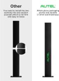 Autel Ev Charger Connector Pedestal, Freestanding Electric Car Charging Stations Stand Accessory, Corrosion Resistance, 403 Stainless Steel, Fits for All Autel Level 2 Chargers