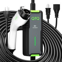 QPQ Level 1-2 EV Charger 16 Amp EV Charger with 21 FT Cable Portable Electric Car Charger, Electric Vehicle Charging Stations with Adapter for J1772 NEMA 6-20 Plug & NEMA 5-15 Level 2 Charger