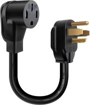 Heavy Duty Nema 14-30P to 14-50R Charger Adapter Cord Dryer with Nema 14-50 Outlet, Electric Vehicle Charging Stations Level 2, Dryer Plug Adapter with NEMA 14-50 Outlet Not for RV
